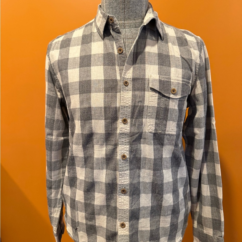 Lucky Brand Gray/Bone Buffalo Check Shirt
